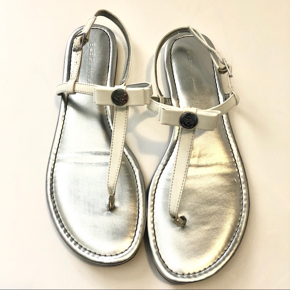 BCBG Generation White Sandals